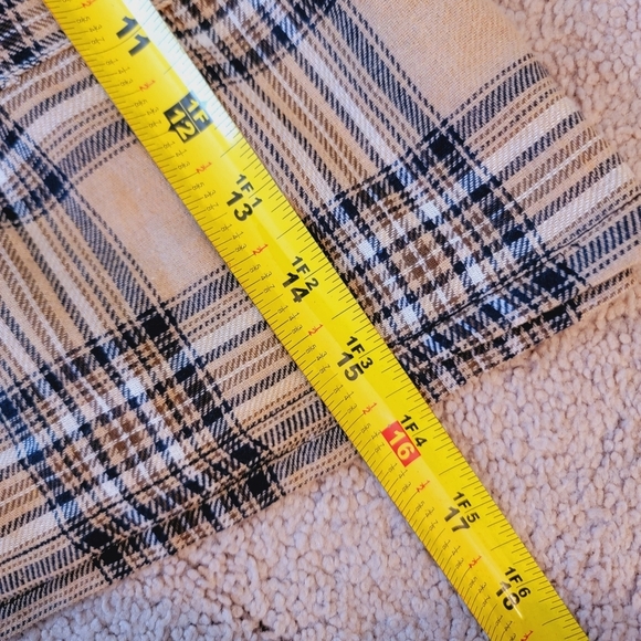 NWT Zaful Tan Plaid 2 Piece Skirt Set L - Picture 10 of 13